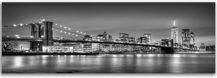 Feeby Bilder Brooklyn Bridge New York 150x50 cm Wohnzimmer Schlafzimmer Büro Flur Küche Wandbilder M