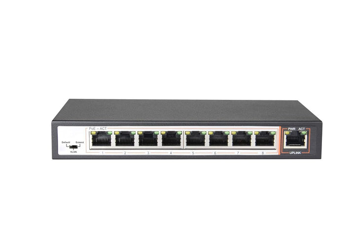 PS5081 - PoE (Power over Ethernet) Switch 9 Ports, 8 PoE Ports, 802.3af, 48 V, 120 W