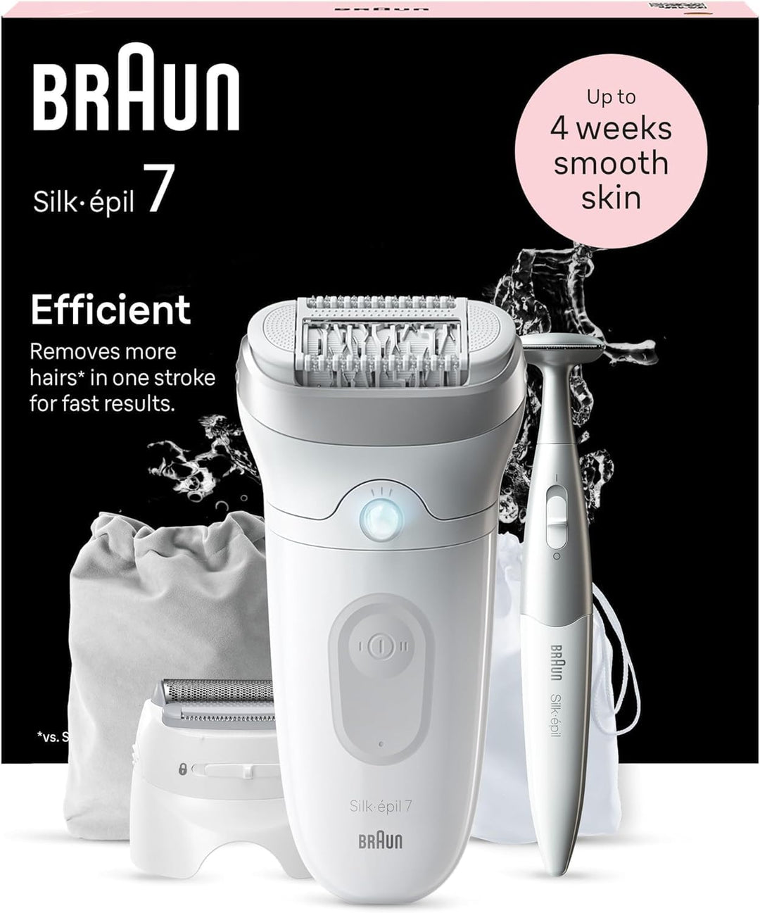 Braun Silk-épil 7, Epilierer Damen / Haarentferner für langanhaltende Haarentfernung, inkl. Bikinitr