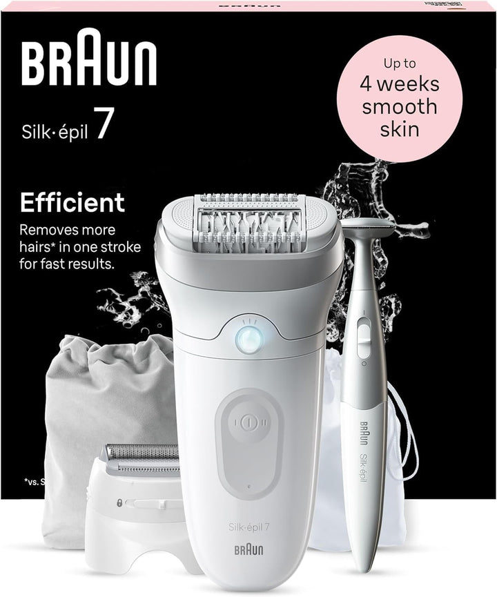 Braun Silk-épil 7, Epilierer Damen / Haarentferner für langanhaltende Haarentfernung, inkl. Bikinitr