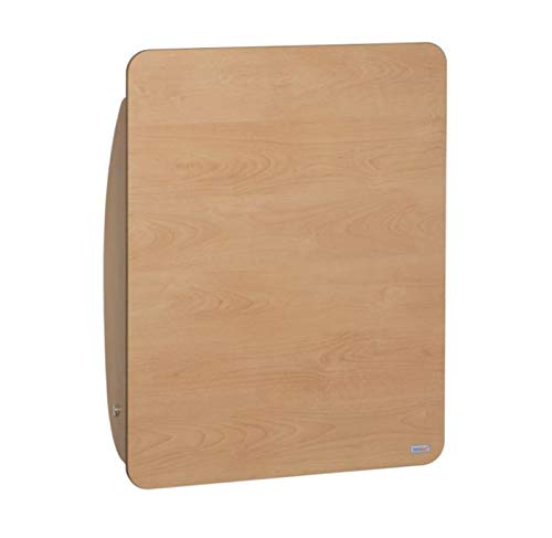 Klappbarer Wickeltisch KAWAsimplex zur Wandmontage in Weiss oder Birke von Timkid, Farbe:Beige/Braun