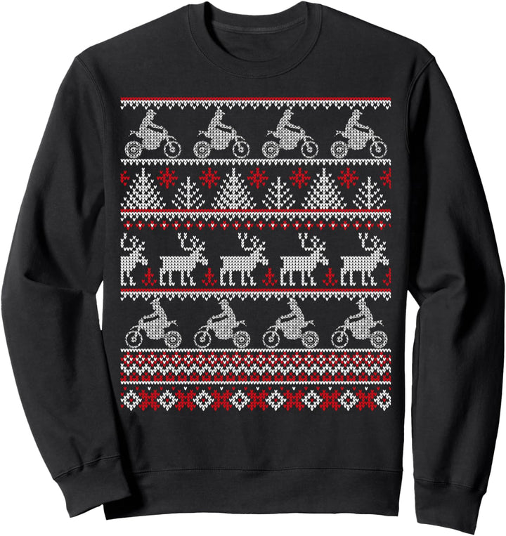 Hässlicher Weihnachtspullover für Biker Sweatshirt