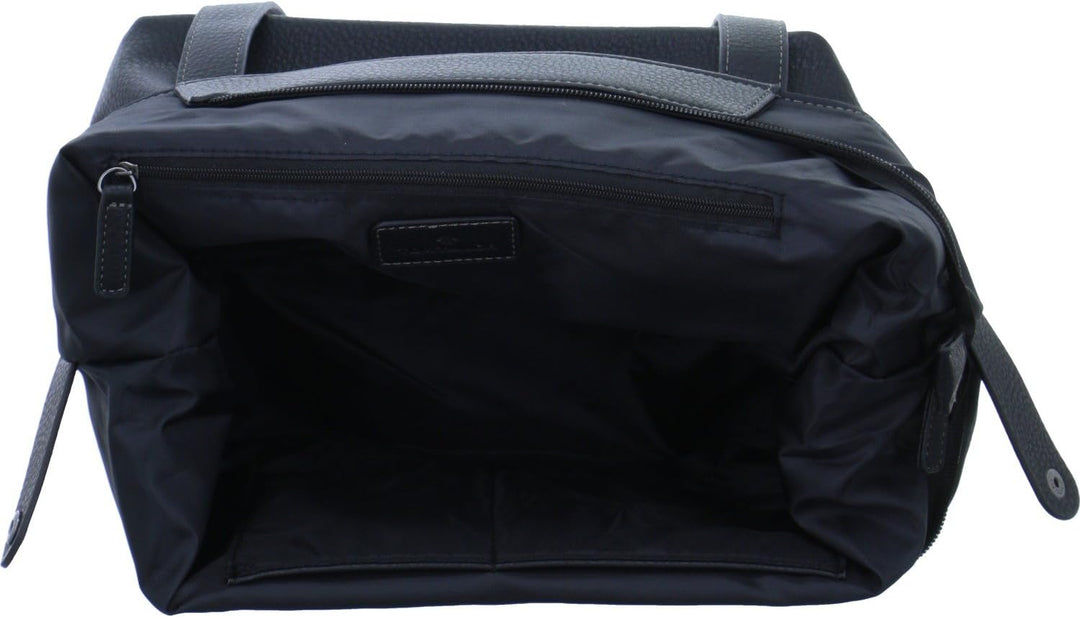 TOM TAILOR bags Miri Zip Damen Shopper Umhängetasche Reissverschluss Schwarz, Schwarz