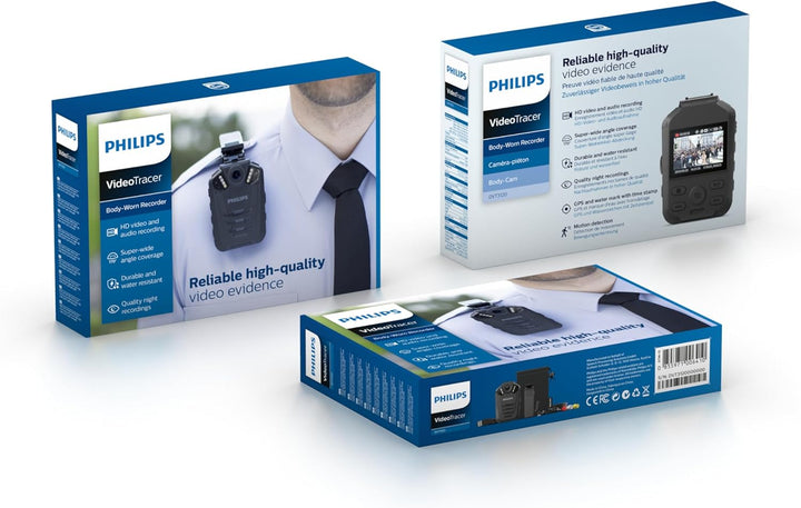Philips DVT3120 Body-Recorder HD-Video- und Audioaufnahme
