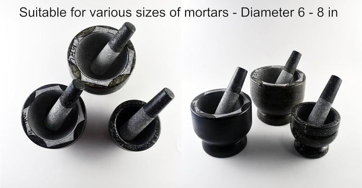 Mini-Grösse, 16,5 cm, Stössel, nur asiatische Stlye, Gewürze, Kochen, Küche, Granit, Steinmühle, kle