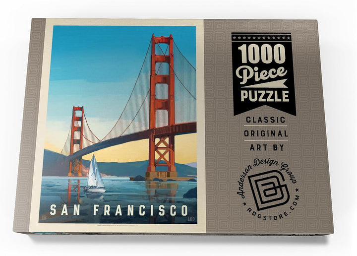 San Francisco: Under The Golden Gate, Vintage Poster - Premium 1000 Teile Puzzle - MyPuzzle Sonderko