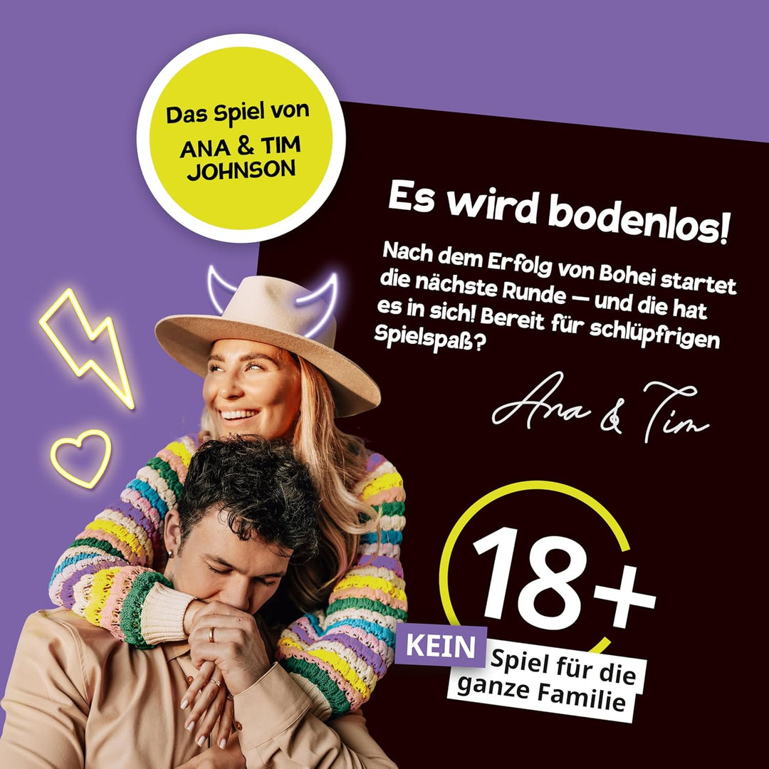 Klüngelbande Bohei - Bodenlos - Das Schlüpfrige Partyspiel Von Ana & Tim Johnson - Bodenlose Karten