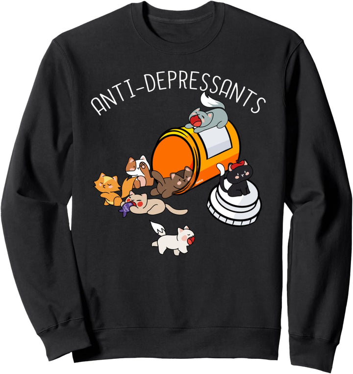 Katzen Lustig Antidepressants Katze Kätzchen Katzenmotiv Sweatshirt