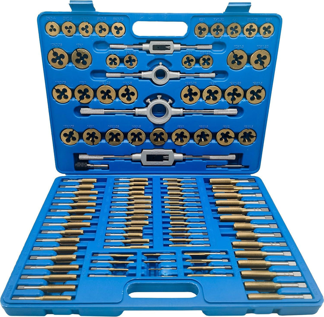 BRILLIANT TOOLS BT101985 TiN Gewindeschneidwerkzeug-Satz, 110-tlg. [Powered by KS Tools]