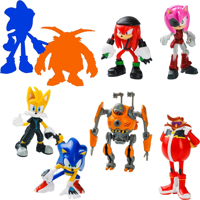 Bizak Sonic Figur Pack mit 8 Figuren à 6,5 cm hoch, in Deluxe-Box mit 2 exklusiven Überraschungsfigu