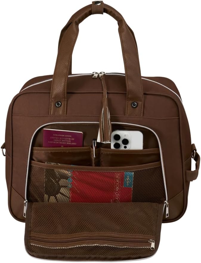 Cabin Max Vela 40x30x20 Untersitz-Kabinentasche für Reisen – Handgepäcktasche mit Trolley-Aufsteckfu