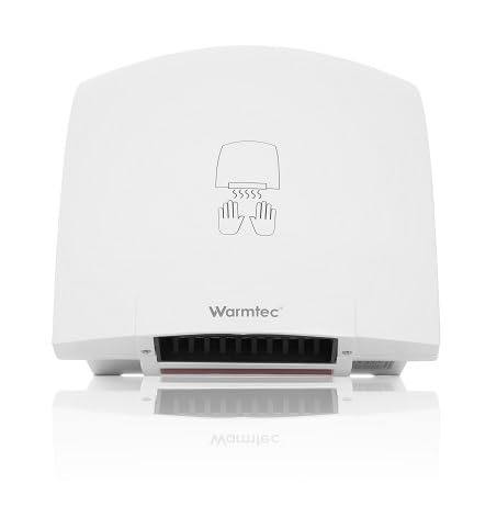WARMTEC Händetrockner 2000W - 50 dB - Automatischer Elektrischer Handtrockner für Toiletten, Gewerbe