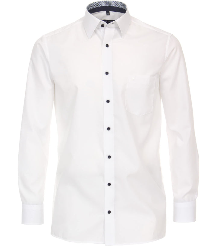 CASAMODA Businesshemd Uni Comfort Fit Standard 38 Weiss, Standard 38 Weiss