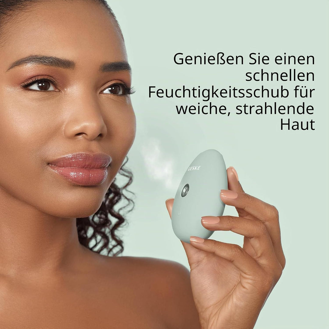 GESKE | SmartAppGuided™ Facial Hydration Refresher | 4 in 1 | Wasserzerstäuber | Gesichtsdampfer | W