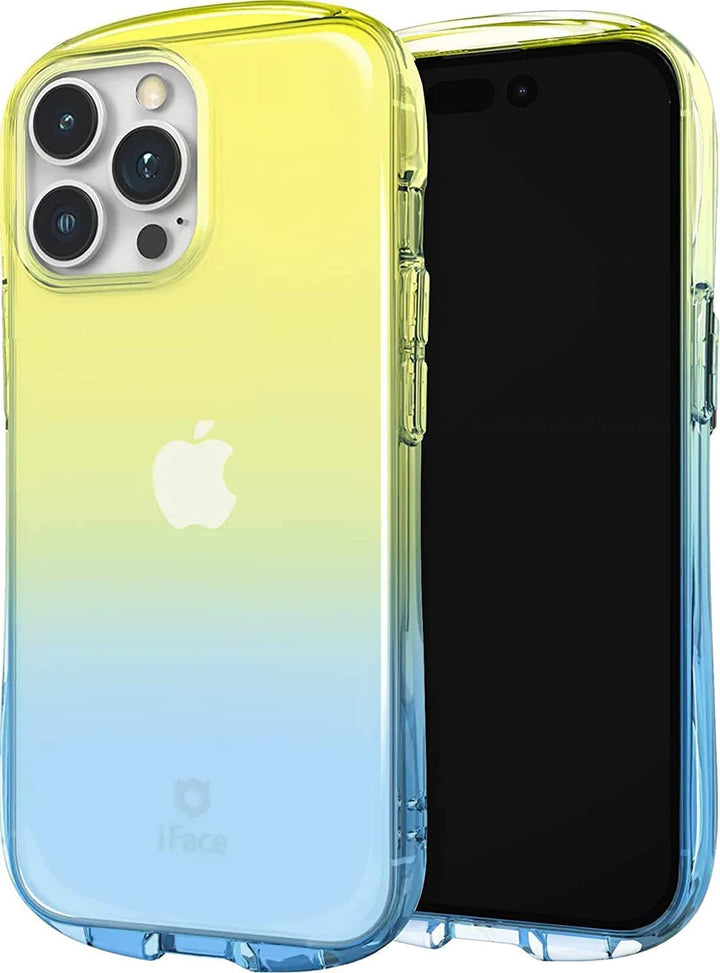 iFace Ombre Clear Case mit Griff für iPhone 14 Pro Max (6,7 Zoll) [Look in der „Lolly“-Serie] Stossf