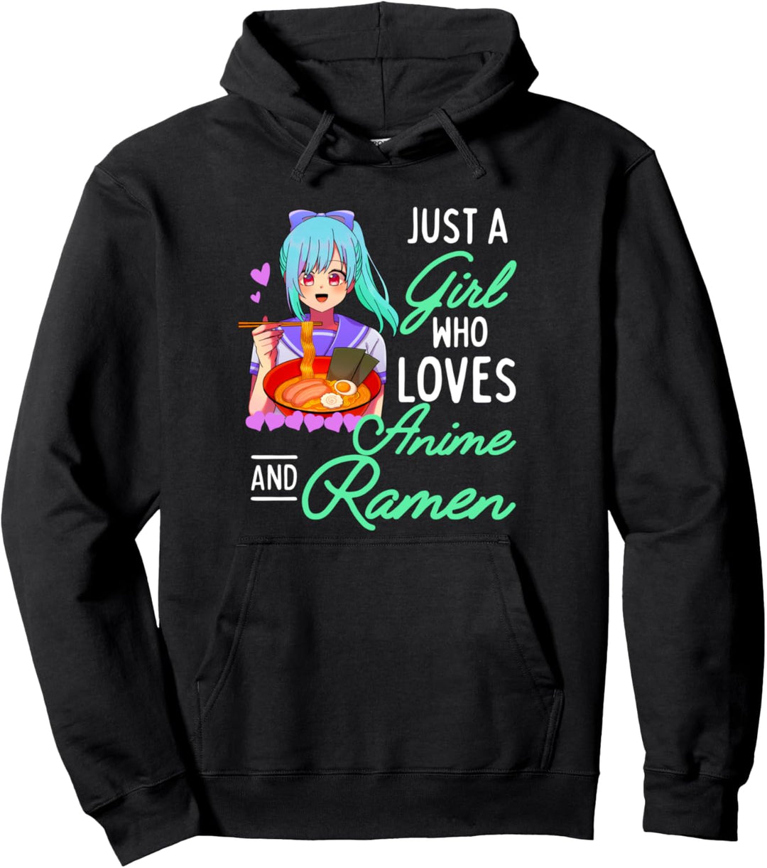 Anime Skizzieren Nur ein Mädchen, das Anime Zeichnung Liebt Pullover Hoodie