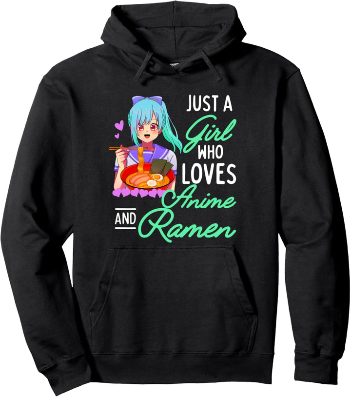 Anime Skizzieren Nur ein Mädchen, das Anime Zeichnung Liebt Pullover Hoodie