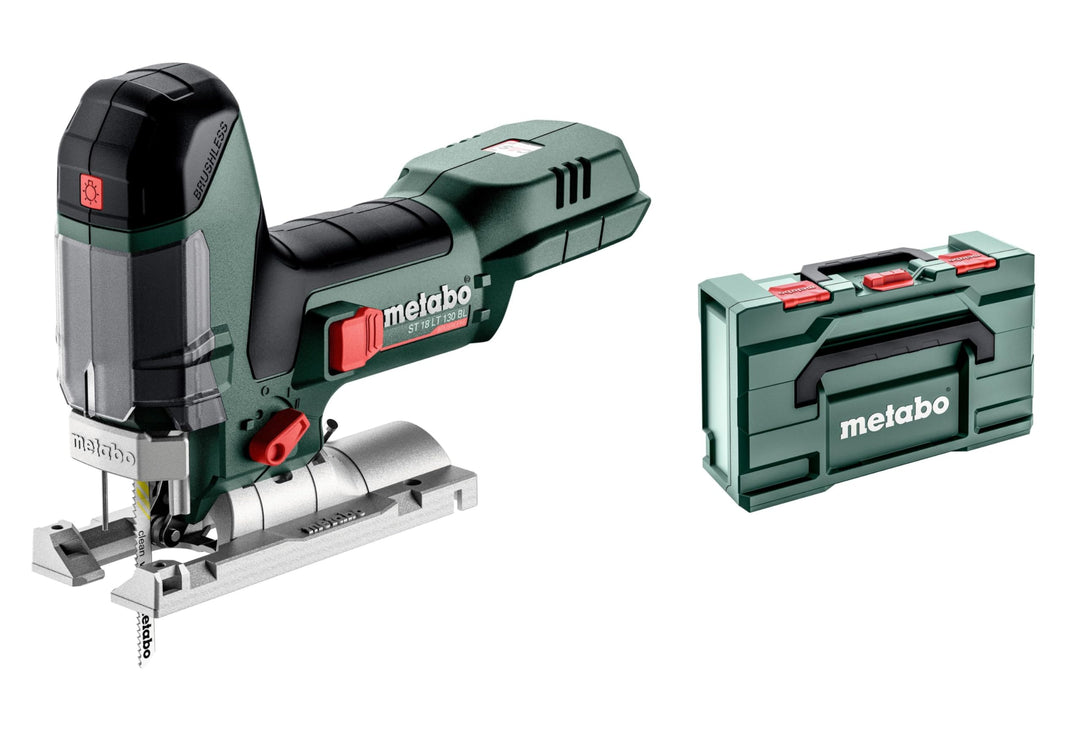metabo Akku-Stichsäge ST 18 LT 130 BL - 18 V, 130 mm Schnitttiefe - Pendelhub, LED-Licht, werkzeuglo