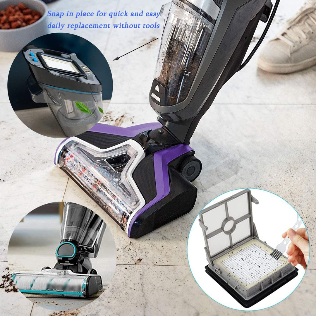 Zubehör für Bissell CrossWave X7 Pet Pro 2955N, 3479N Multi-Surface All in One Nass-Trocken-Staubsau