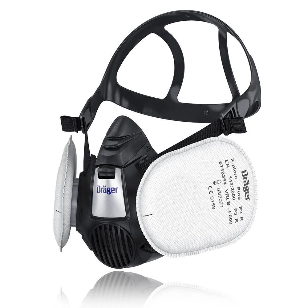 Dräger X-plore® 3500 Handwerker Halbmasken-Set inkl. Pure P3 Partikelfilter | Grössen S/M/L | gegen