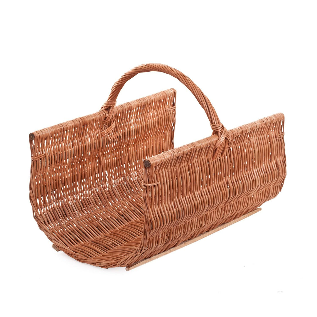 Weidenkorb für Kaminholz, oval, 60 x 48 cm, Höhe: 35/48 cm, Natur) 60x48 H: 35/48 Natur, 60x48 H: 35