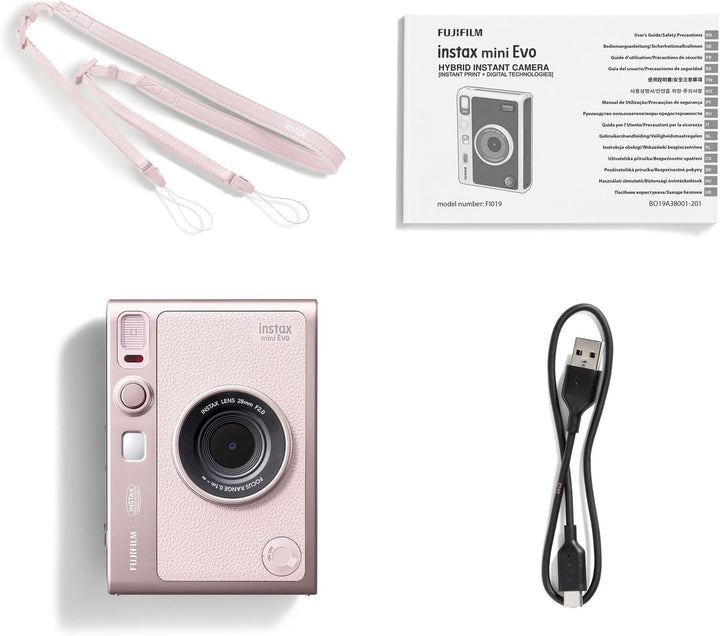 FUJIFILM instax mini Evo™ hybride Sofortbildkamera, Gentle Rose Gentle Rose instax mini Evo™, Gentle