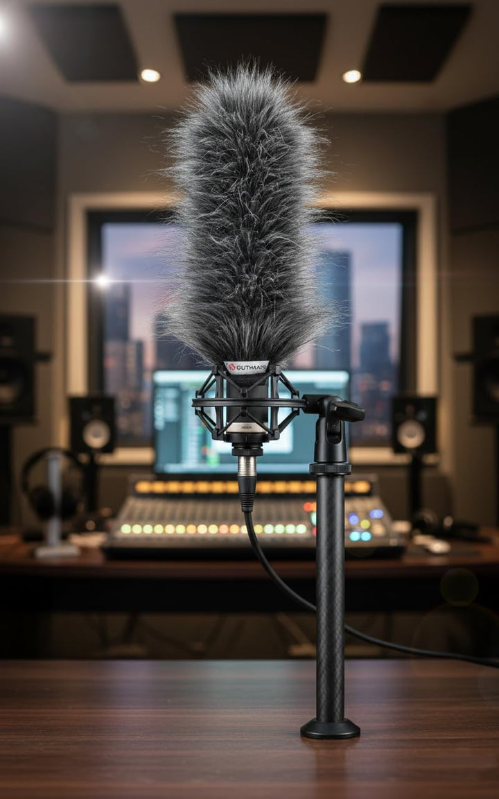 Gutmann Mikrofon Windschutz Fell für Sennheiser MKE 600 Grey Handgefertigt in Deutschland