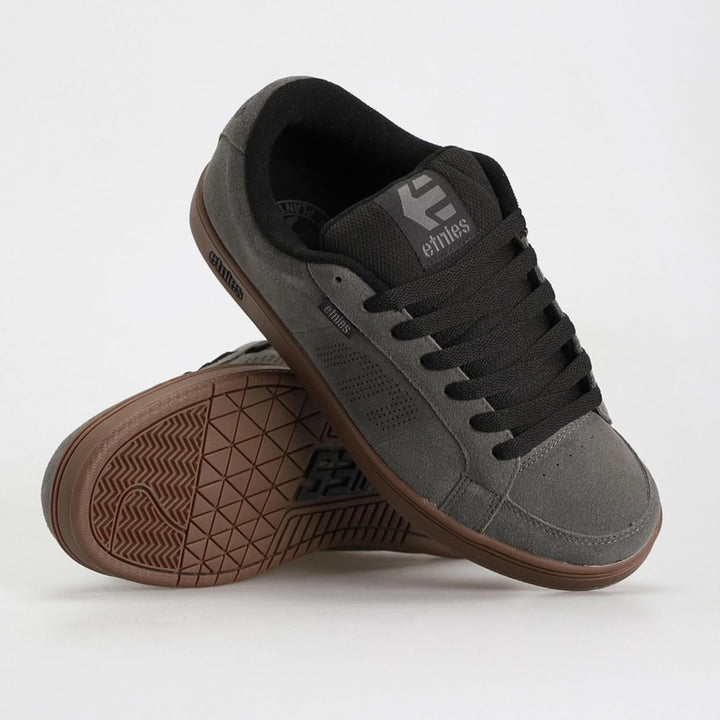 Etnies Herren Kingpin Skateboardschuhe 41 EU Grau Schwarz, 41 EU Grau Schwarz