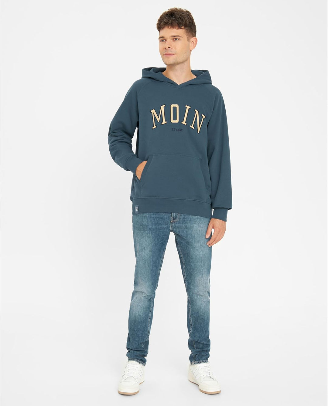 derbe Herren Kapuzenpullover Moin Hoody S Blau, S Blau