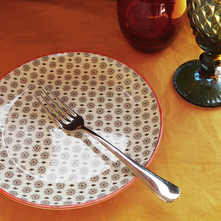 Pintinox, Set aus 24 Gabeln aus der Serie Round, aus nickelfreiem Edelstahl 24 Forchette tavola, 24