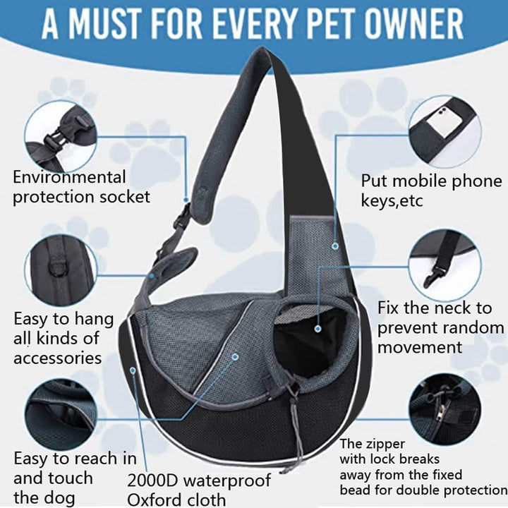 Transporttasche für Hunde, tragbar, Umhängetasche, für Hunde und Katzen, verstellbar, Reisetasche, f