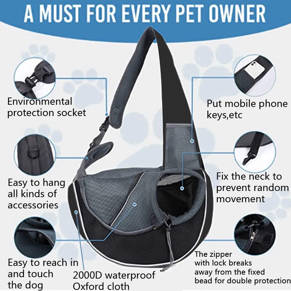 Transporttasche für Hunde, tragbar, Umhängetasche, für Hunde und Katzen, verstellbar, Reisetasche, f