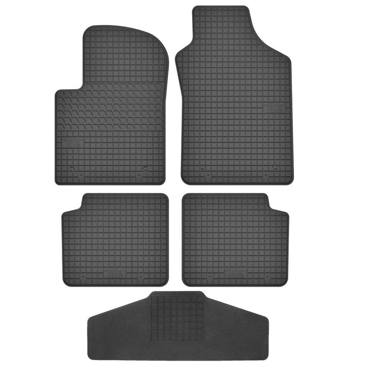 Fussmatten Vorne und Hinten 4er Set für FIAT 500 ab 2007 Alle Versionen/Abarth Gummi Gummimatten Vor
