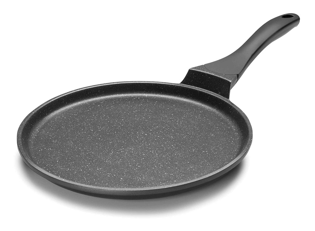 Lacor 24136 Crepes Pfanne Eco-Piedra 26 cm, Aluminium, schwarz, 26 x 1.8 cm Modern, 26 x 1.8 cm Mode