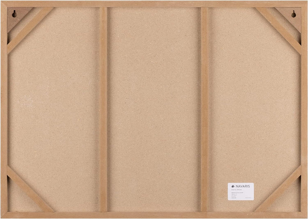 Navaris Magnettafel Magnetpinnwand Memoboard zum Beschriften - 90x60 cm Notiztafel div. Designs - Ta