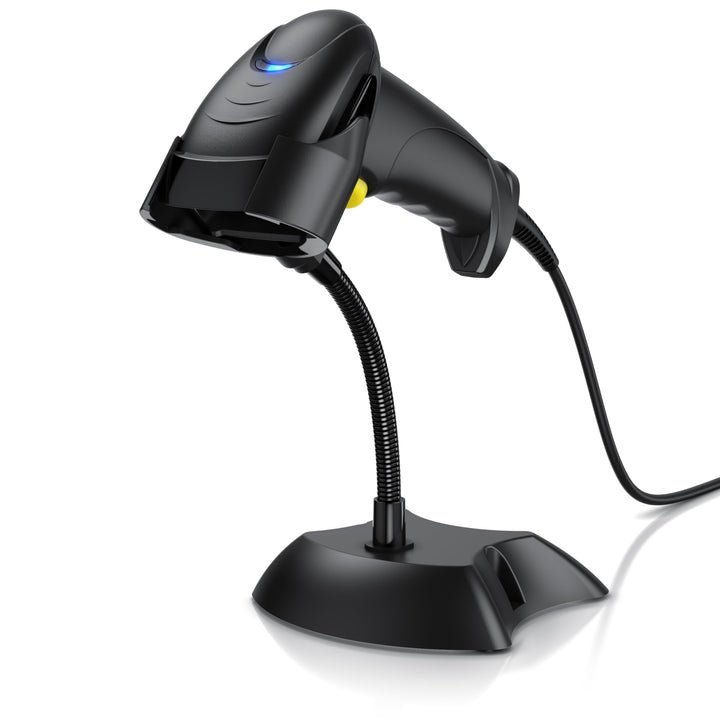 CSL - Barcode Scanner 1D 2D QR kabelgebunden – Single und Multi Scan - Bildschirm scannen - QR-Code