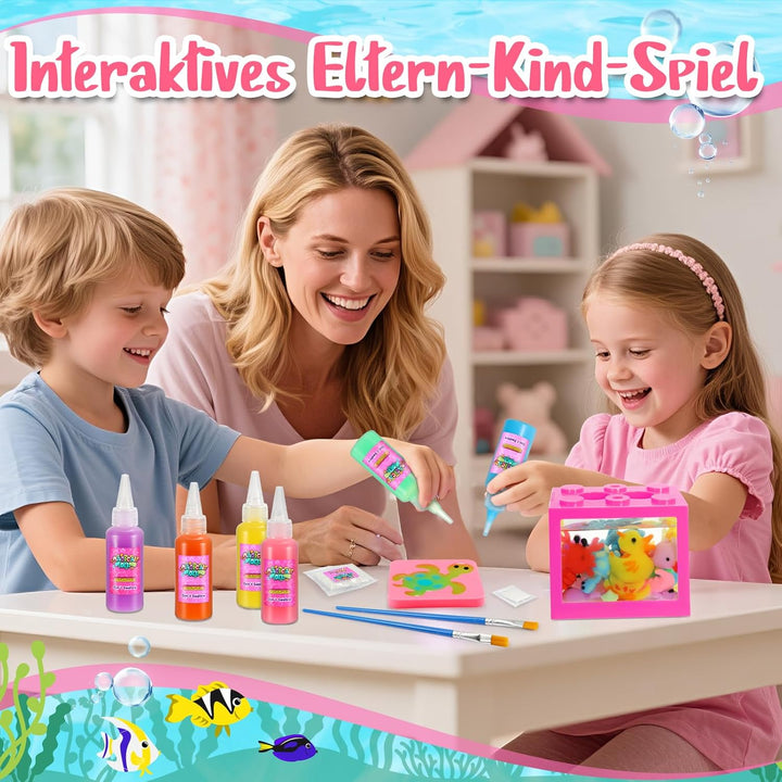 Magic Aqua Gelz Set, Bastelset Kinder ab 5 6 7 8 9 Jahre Wasser Elf Kit Kreativ Spielzeug ab 5-10 Ja