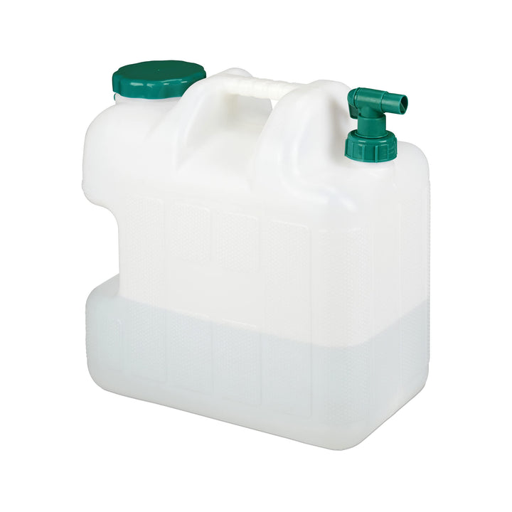 Relaxdays Wasserkanister mit Hahn, 25 Liter, Kunststoff bpa-frei, Weithals Deckel, Griff, Camping Ka