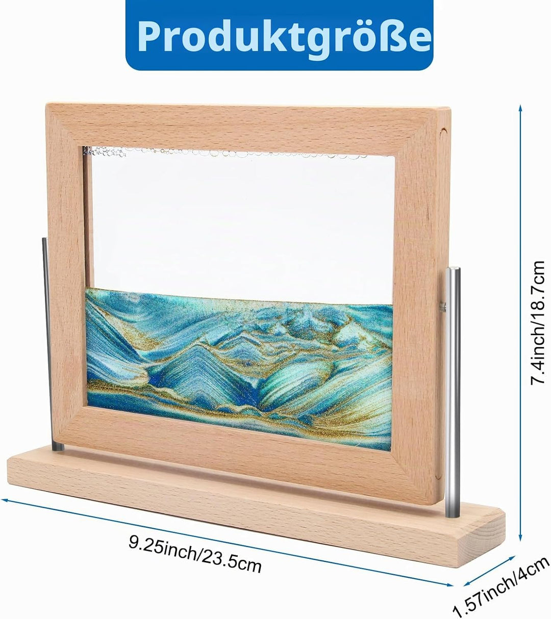 Coitak Bewegtes Sandkunstbild, dynamisches Sandbild, Desktop-Bewegliche Sandkunst für Heimdekoration