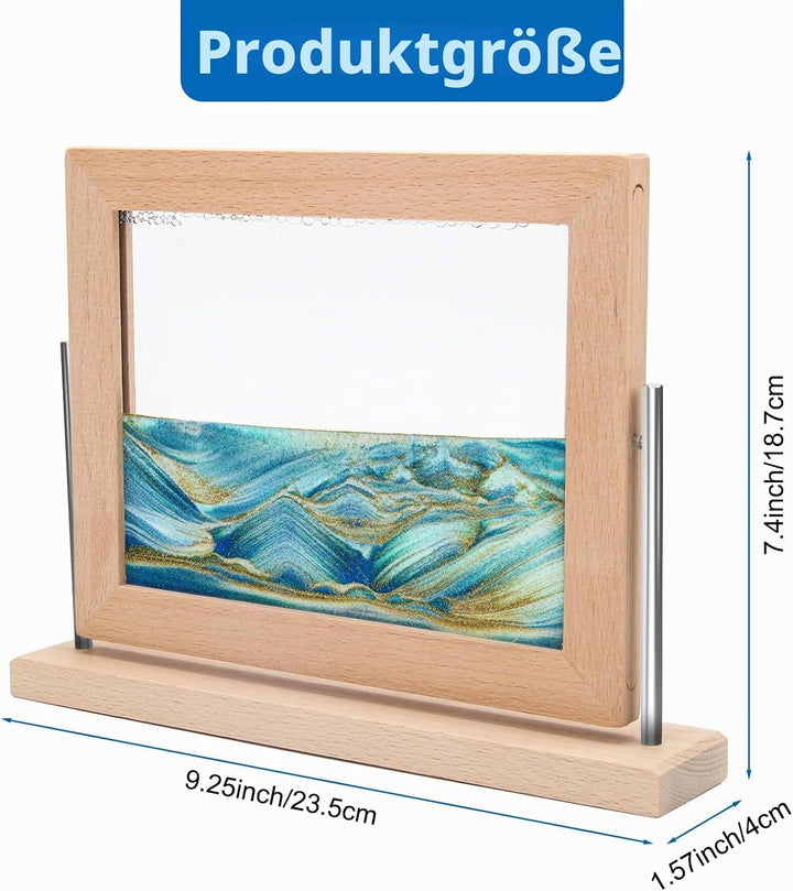 Coitak Bewegtes Sandkunstbild, dynamisches Sandbild, Desktop-Bewegliche Sandkunst für Heimdekoration