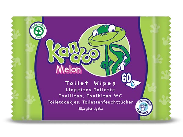 Kandoo Toallitas Melon 4X60