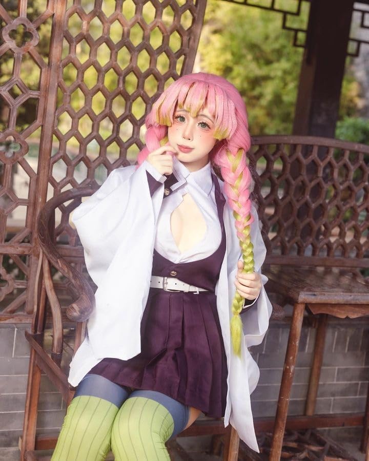 CR ROLECOS Anime Tanjirou Zenitsu Giyuu Cosplay Kostüm für Japanischer demon cosplay Outfit Hallowee