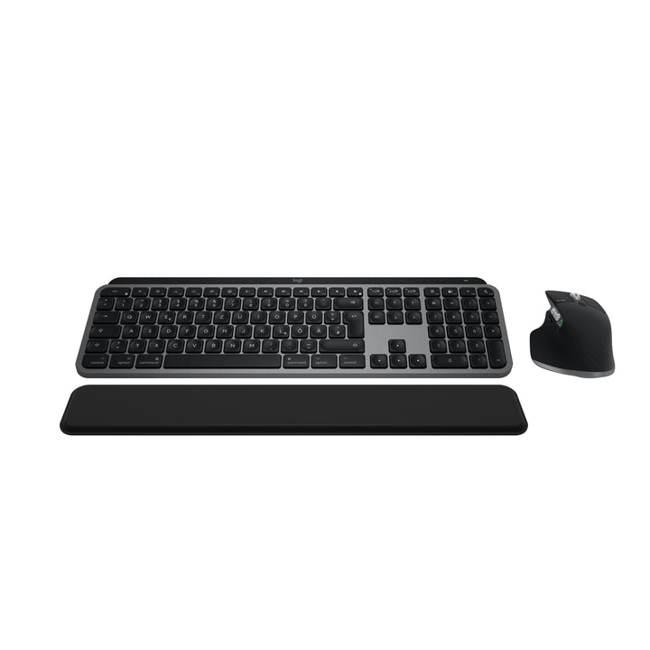 Logitech MX Keys S Combo for Mac, kabellose Tastatur/Maus mit Handballenauflage, beleuchtete Tastatu