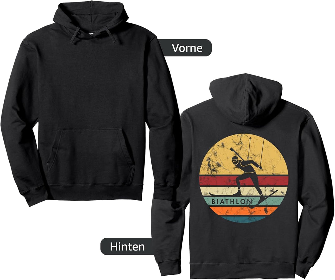Biathlon Ski- und Skifahrer-Outfit Pullover Hoodie