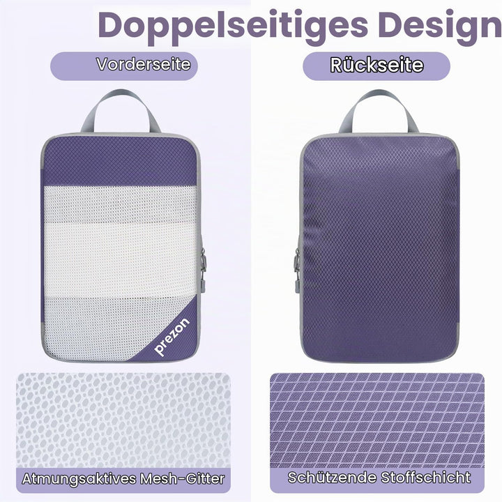 6 Set Kompressions-Packwürfel, Durchsichtiges Design, Platzsparend, Leicht, Massgeschneidertes Katio