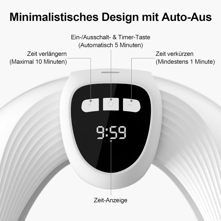 LED Nagelpflegegerät, 500 nm Blaulicht und 940 nm Rotlicht, 21 Tage, für Finger- und Zehennägel, mit