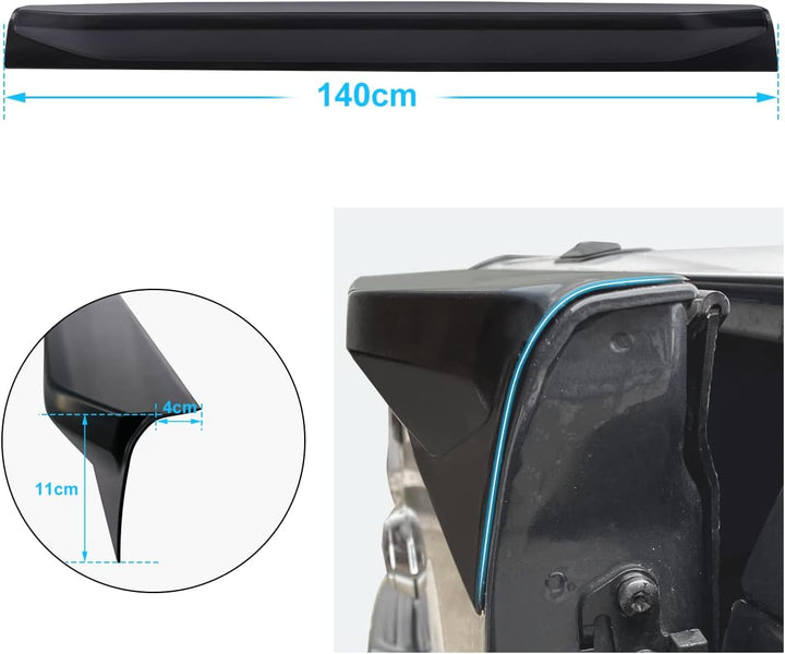 Ladekantenschutz Spoiler Pickup für Ford Ranger 2012-2022, T6 T7 T8 XL XLT Wildtrak Stormtrak Wolftr