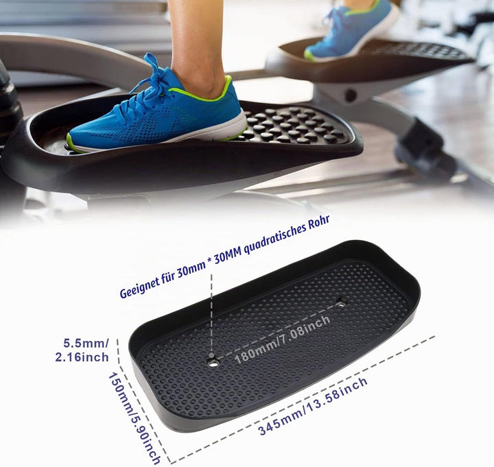 Be In Your Mind EIN Paar Pedale für Fitnessgeräte Crosstrainer, Breite 15x Länge 34,5cm