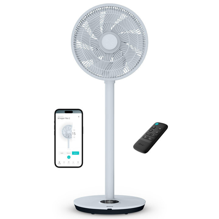 Duux Whisper Flex 2 Smart Ventilator – flüsterleise 13 dB – Nachtmodus & Timer – höhenverstellbar (5