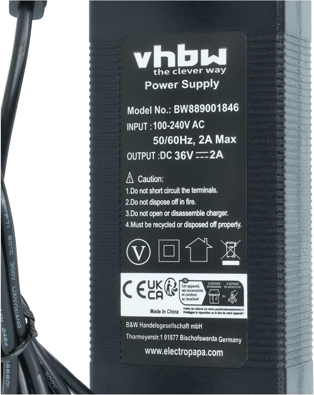 vhbw 1x Ladegerät kompatibel mit Bosch Performance Line CX, Performance Line Speed Fahrradakkus, E-B